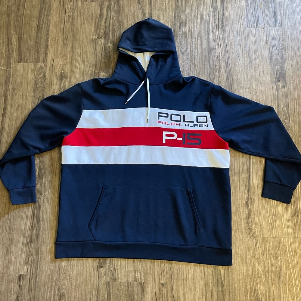POLO | MENS Big & Tall Luxury Pullover hoodie sz 2XLT